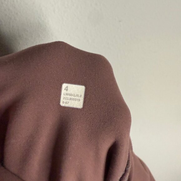 Lululemon Women's 4 Brown Align High Rise Wide Leg Leggings Cropped Workout Gym - Picture 4 of 5